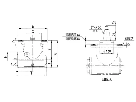 90º Angle Milling Head KA-N75C/N76 
